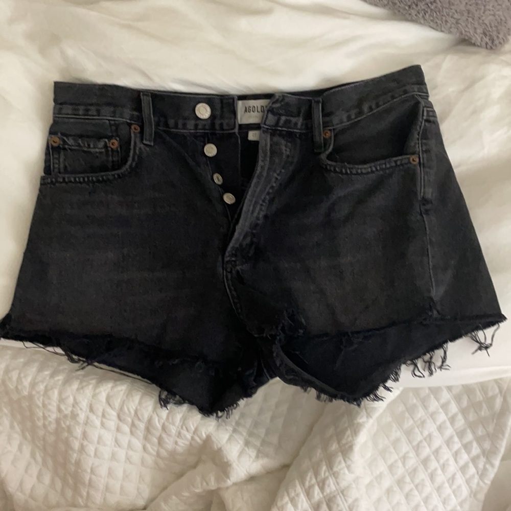 Agolde black denim shorts - Picture 5 of 8